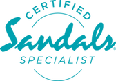 Certified Sandals specialist logo
